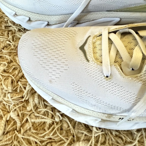 Hoka Mens One One Elevon 2 Comfort Running Shoes White/Tan Size 14 main image 10